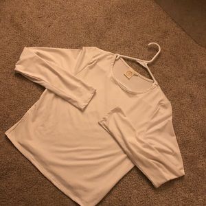 Long sleeve white top